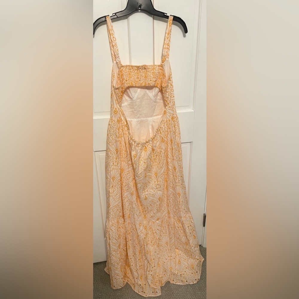 LOFT Eyelet Open Back Floral Maxi Dress - Picture 5 of 8